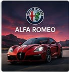 Original stylized illustration representing Alfa Romeo cars in Forza Horizon 6