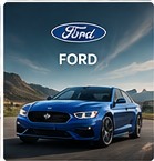 Original stylized illustration representing Ford cars in Forza Horizon 6