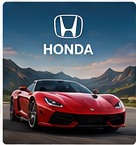 Original stylized illustration representing Honda cars in Forza Horizon 6