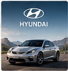 Original stylized illustration representing Hyundai cars in Forza Horizon 6
