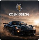 Original stylized illustration representing Koenigsegg cars in Forza Horizon 6