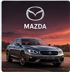 Original stylized illustration representing Mazda cars in Forza Horizon 6