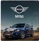 Original stylized illustration representing MINI cars in Forza Horizon 6