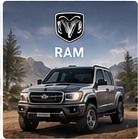 Original stylized illustration representing Ram cars in Forza Horizon 6